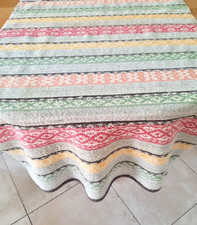 Vintage Swedish woven wool tablecloth