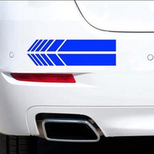 3D Car Blue Sticker Rearview