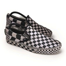 RARE VANS Classic Slip ON All Around Over Checkerboard Sneakers Walls uk size 9