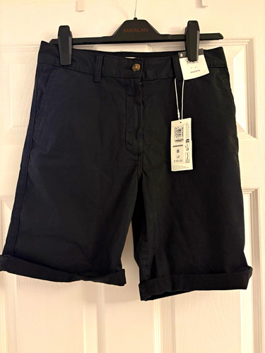 Black chino shorts size - m&s,