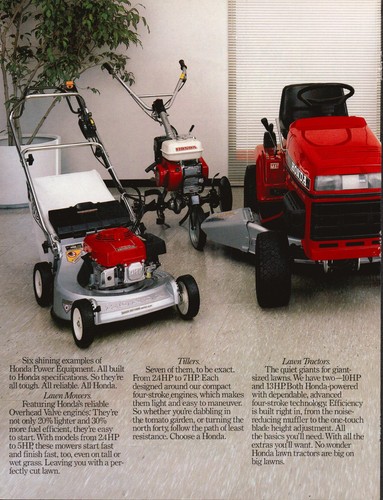 Honda power equipment - power, lawn