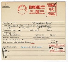 Mannheim Käfertal 1937 Hommel
