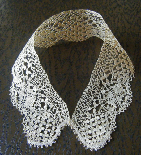 1900 antique silk maltese lace - 1900,