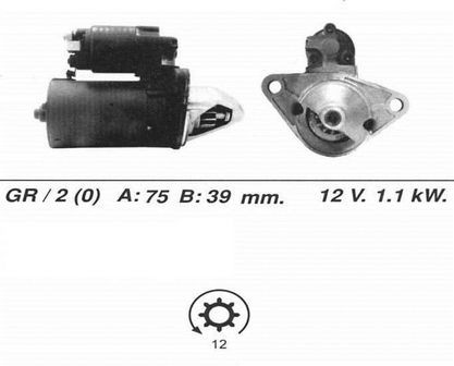 Genuine wai starter motor - starter, for