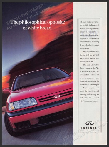 Infiniti g20 car 1990s print - infiniti,