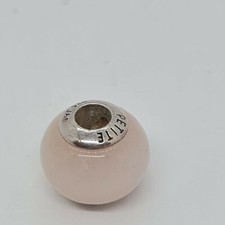 Lovelinks Petite Pink Murano Glass Bead 925 Sterling Silver European Used