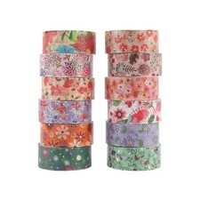 Floral Washi Tape Gold Foiled