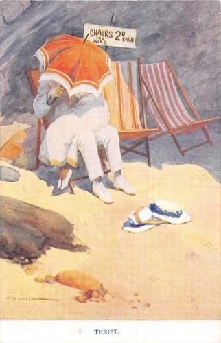 Postcard comic seaside - postcard,