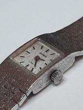 Women's Sekonda Watch 17 Jewel Mechanical Wind Movement Silver Textured Bracelet