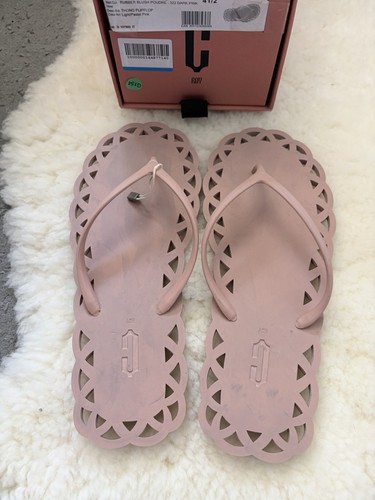 Roy rubber thong flat - c,