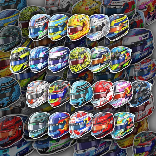 Helmet sticker bundle - helmet,