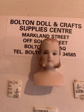 Small Bisque Porcelain Doll Head Bust