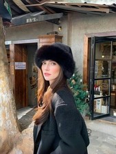 New Soft Warm Womens Russian Thick Fluffy Fur Bucket Hat Windproof Winter Hat UK