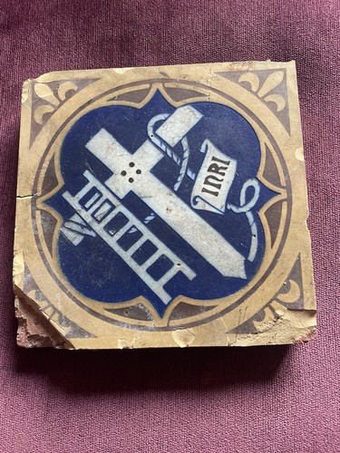 Minton encaustic church - encaustic,