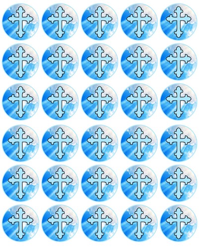 Blue communion baptism - blue,