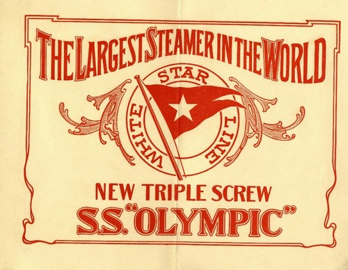 White star line advertising - white,