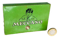 Meccano Advertising Tin Metal Box Vintage Green Rare Original ra