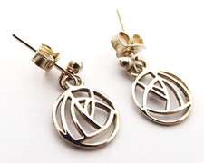 Sterling silver drop earrings