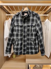 LEVI'S MEDIUM GREY BLACK COAT