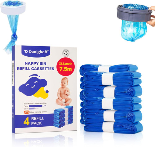 Nappy bin refills 5m - bin, refills,