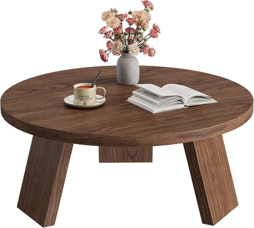 Modern round coffee table - coffee,