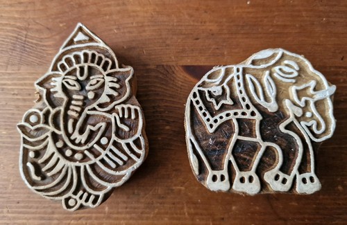 Indian hand carved hard - hand,