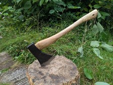 800g Restored Axe/Hatchet With Hand Carved Ash Handle for Splitting And Chopping