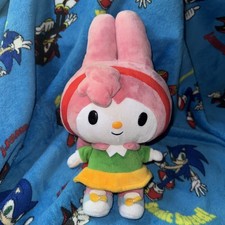 SONIC THE HEDGEHOG HELLO KITTY PLUSHIE AMY ROSE X Sanrio Sega Toynami Ex rare