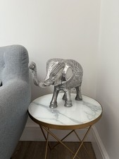 Decorative Elephant Ornament/statue. Silver Coloured