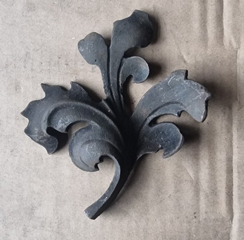 Wrought iron metal leaf - iron,