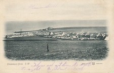 Drummore from South West - 1904 used Reliable Series Wigtownshire postcard