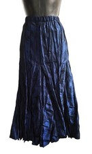 Roman blue taffeta maxi skirt size 16