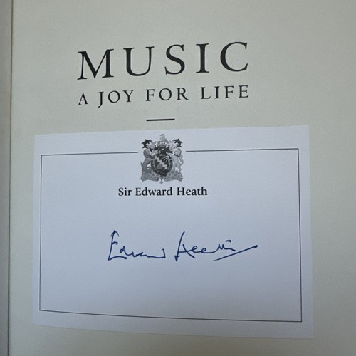 Edward heath hand signed 1997 - hand,