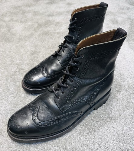 Grenson fred black leather - black,