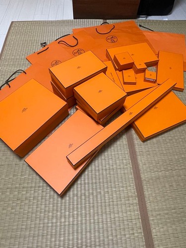 Authentic hermes orange empty - authentic,