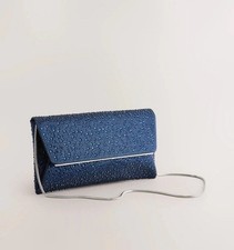 Next Women's Navy Clutch Bag