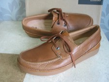 NEW CLARKS ACTIVE AIR OAKLAND SUN TAN LEATHER WALKING SHOES UK SIZE 7