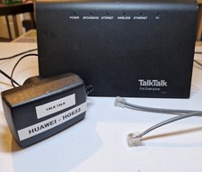 TalkTalk HG633 Super Router Wi-Fi Broadband  (Bundle) ADSL cable & POWER ADAPTER