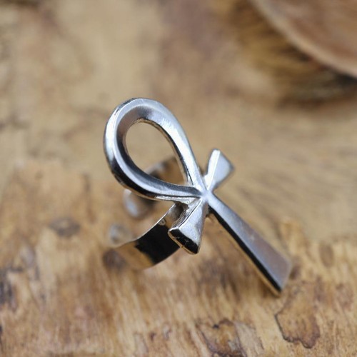 Large antique silver ring - x-large,