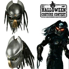 Alien Predator Full Face Latex Mask Helmet Cosplay Halloween Costume Party Props