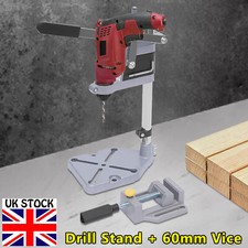 Adjustable Hand Drill Press Bench Stand Workbench Pillar Clamp Drilling Collet~