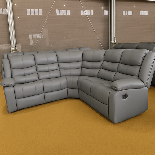 Recliner sofa leather 1 - sofa,