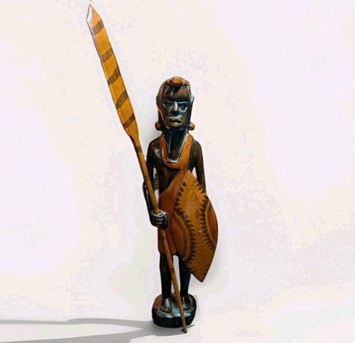 Vintage hand carved wooden - hand-carved,