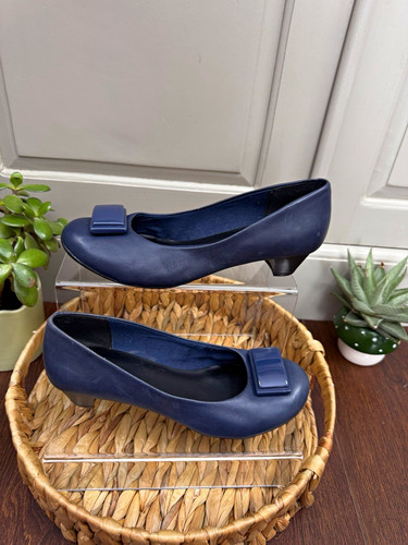 Clarks navy blue - navy, low