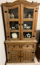 Mexican Pine Furniture Sideboard & Hutch Corner Unit & Lamp Table Solid Wood