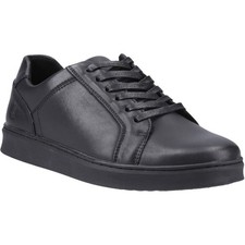 Mens Hush Puppies Madden Casual Lace Up Smart Leather Trainers Sizes 7 to 12