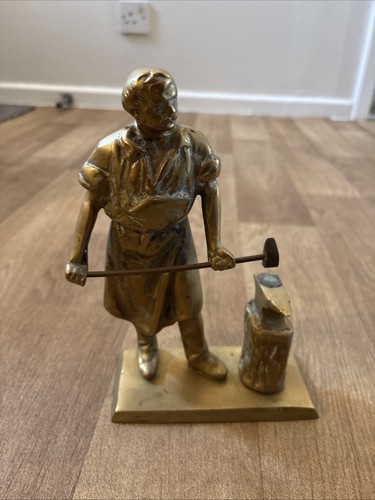 Solid brass blacksmith with - solid,