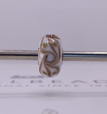 Trollbeads Unique White Gold Glass Bead