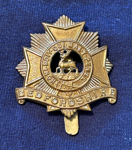 Bedfordshire regiment metal - bedfordshire,