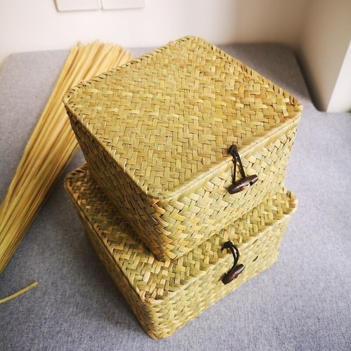 Woven wicker storage - woven, with